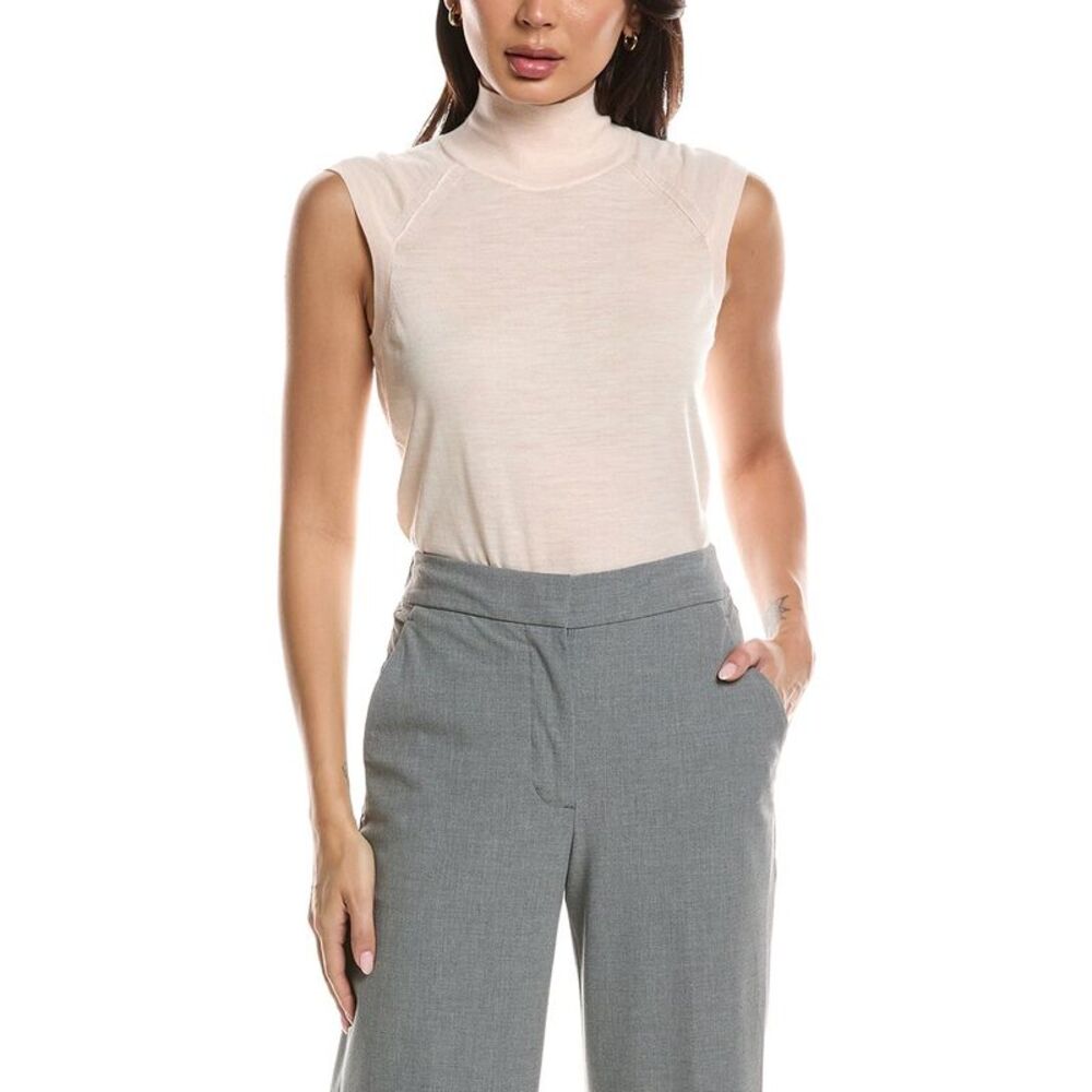 Hugo Boss Womens  Fipini Wool Sweater, Beige
